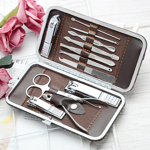 

nail art kits 12pcs/set tool set clipper scissors manicure pedicure kit wh998