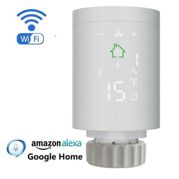 

smart home control tuya radiator actuator programmable thermostat thermostatic valve temperature controller support alexa