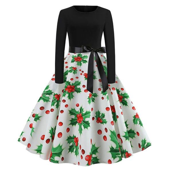 

women's hoodies & sweatshirts christmas dress women vintage long sleeve 1950s housewife evening party prom elegant dresses, Black