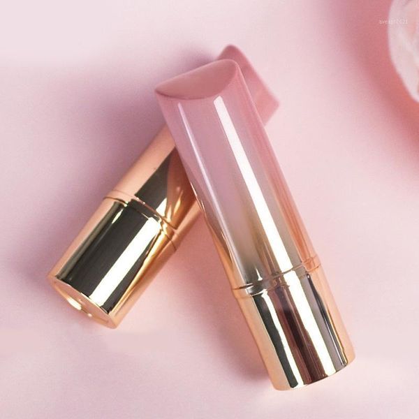 

storage bottles & jars good-looking girl heart peach powder gold gradual change color empty lipstick tube diy supplies refillable dw