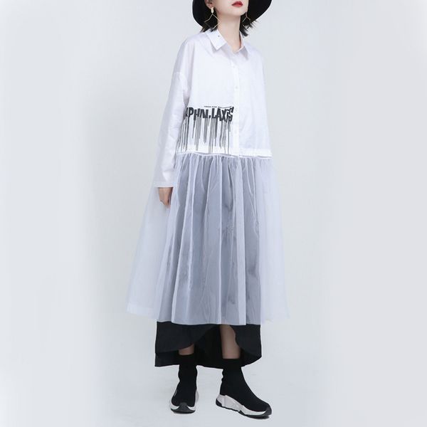 

blouses Msxu mid-length sleeve long Western spring knit female shirt, White