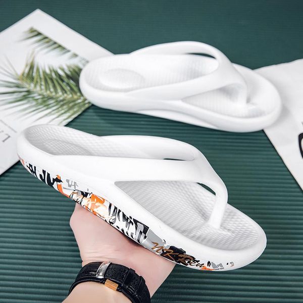 

slippers 2021 men home black white slides shoe brand designer flip flops mens soft bottom summer bathroom
