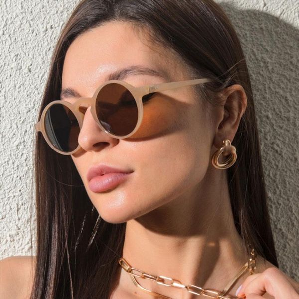 

sunglasses round retro punk men women fashion uv400 glasses 50616, White;black