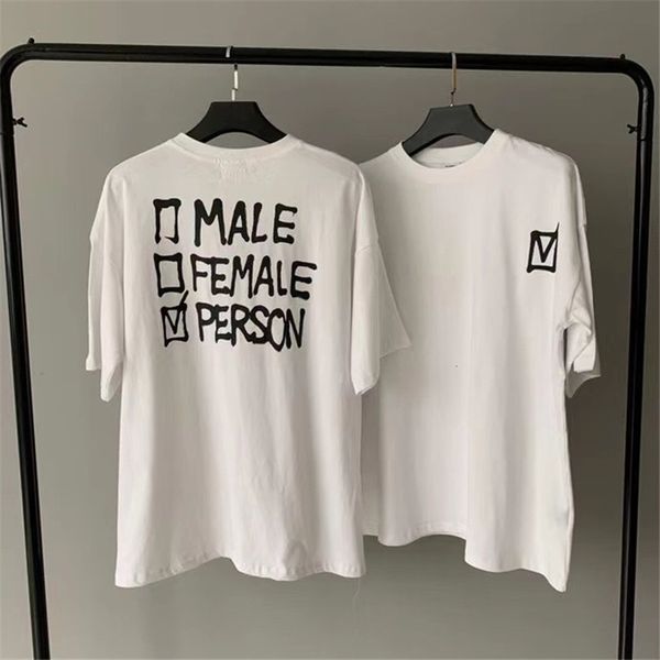 

men's t-shirts and women's t-shirts, graffiti vtm, oversized, embroidered, 1:1, White;black