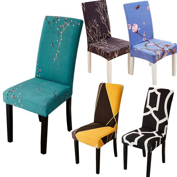 

chair covers printed spandex cover elasticity dining all-inclusive seat for restaurant office el banquet home
