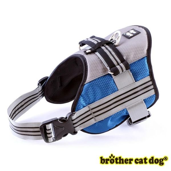 

dog collars & leashes pet harness outdoor walk vest for big large dogs adjustable padded reflective with handle size 5 colors 8805
