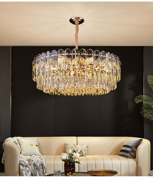 

modern crystal led pendant lights gold metal pendant lamp living diningroom drop hanging light bedroom suspension luminaire