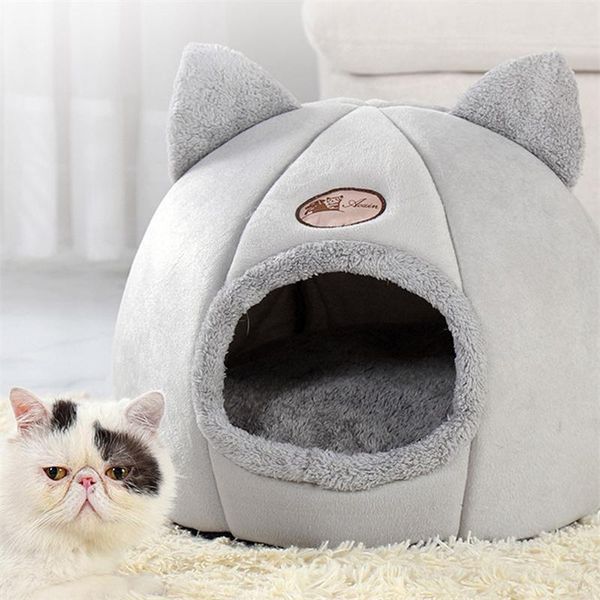 

cat beds & furniture deep sleep comfort winter bed little mat basket for cat's house products pets tent cozy cave indoor