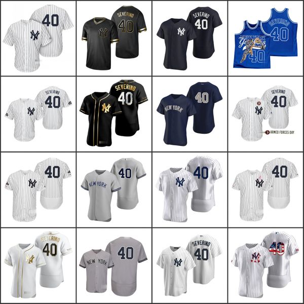 

new york yankees men 40 luis severino women youthjersey, Black;red