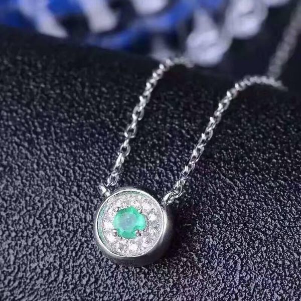 

lockets fidenatural emerald & tourmaline double side pendants s925 sterling silver fine jewelry for women natural green gemstone