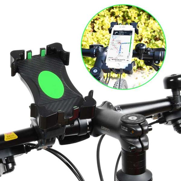 

cell phone mounts & holders mobile holder mount bicycle navigation fixed bracket motorcycle handlebar for 4.5-6.7inch smartphone gps bike ra