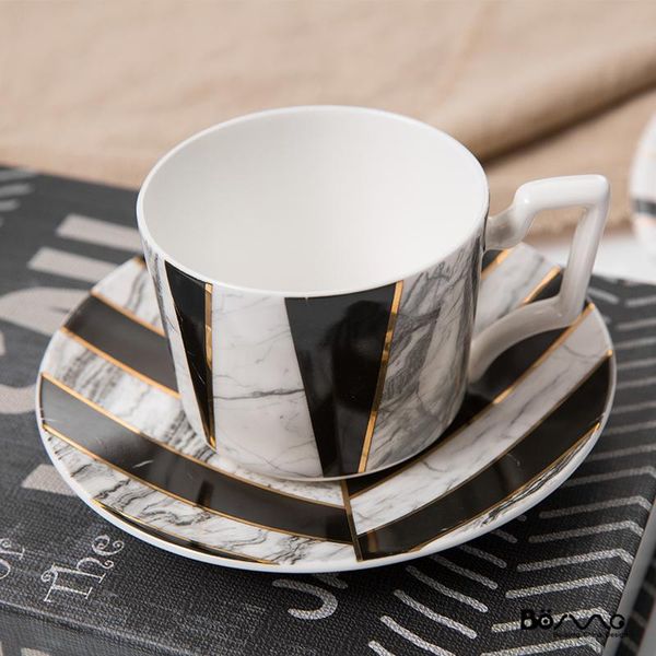 

cups & saucers handmade creative modern coffee cup nordic set royal ceramic latte bone china eco friendly travel tazas drinkware eb5bd