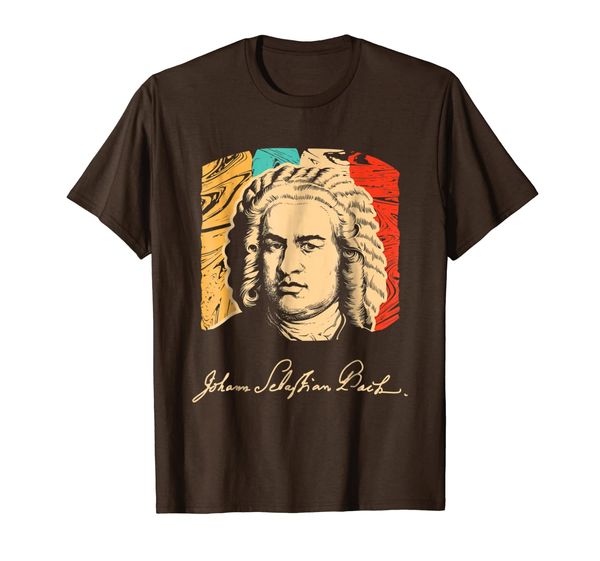 

Johann Sebastian Bach Composer Musician Retro T shirt, Mainly pictures