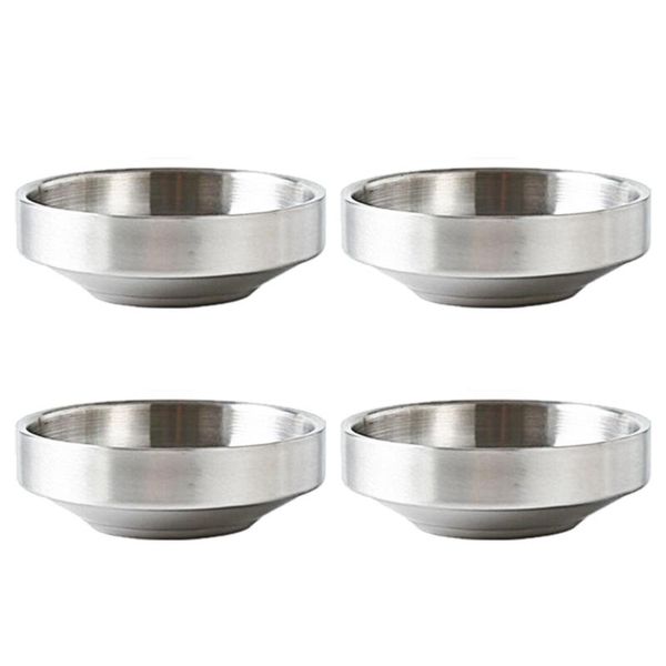 

bowls 4pcs double-deck kimchi stainless steel seasoning sauce