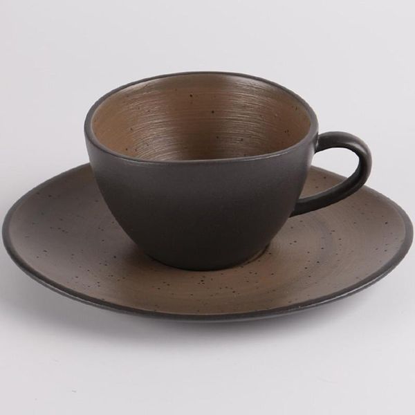 

cups & saucers vintage ceramic coffee cup with sets household restaurant afternoon tea mug black teacup set