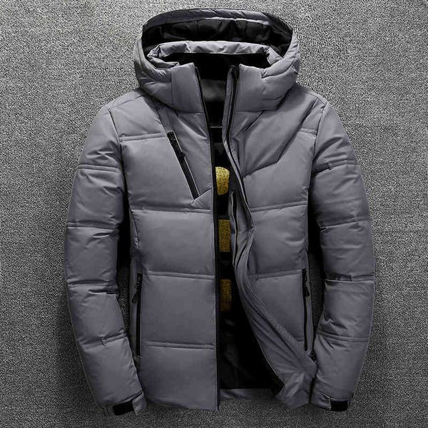 

2020 men's down jacket korean short slim and thickened young, Black