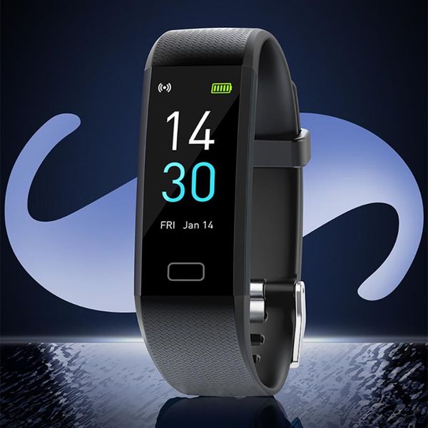

smart watch fitness tracker wristband heart rate blood pressure square band bracelet monitor health for and android wristbands