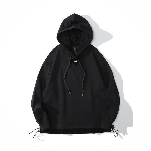 

men's hoodies & sweatshirts fashion hip hop men hi street cotton patchwork sweatshirt for male streetwear, Black