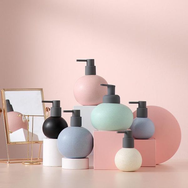 

light luxury ceramic hand sanitizer bottle bathroom shampoo detergent distribution bath accessories press accessory set