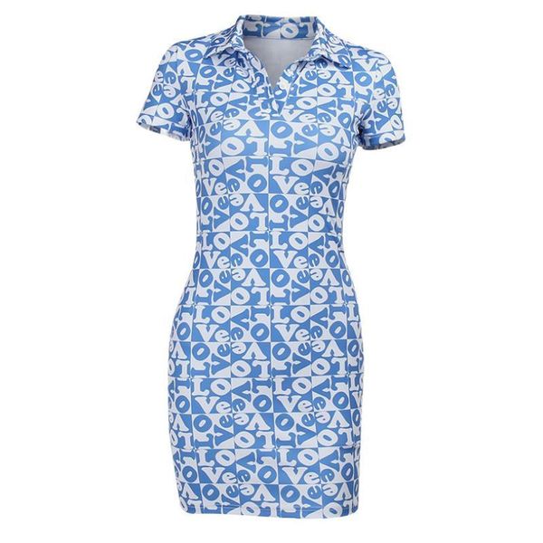 

casual dresses jiak for women summer ladies turn down collar buttons slim bodycon dress short sleeve fashion letter vestidos, Black;gray