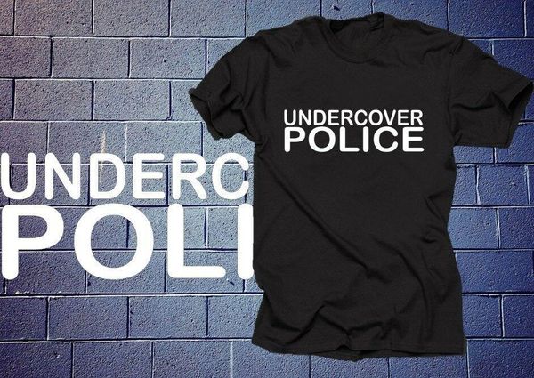 

undercover police t-shirt tee shirt funny tshirt tee shirt, White;black