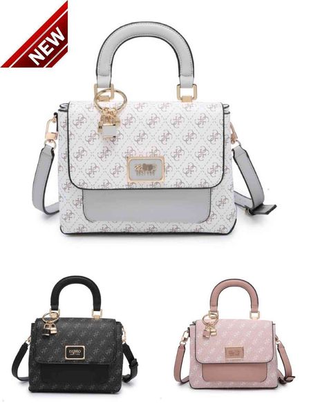 

gs letter stitching multi-layer fashion storage handbag messenger bag trend print