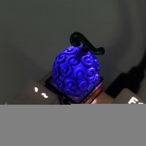 

purple devil fruits anime keycaps for mechanical keyboard resin cherry mx personality handmade replacement part keyboards