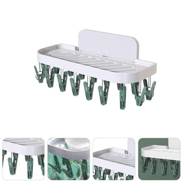 

hangers & racks 1pc household clip practical drip drying rack wall-mounted