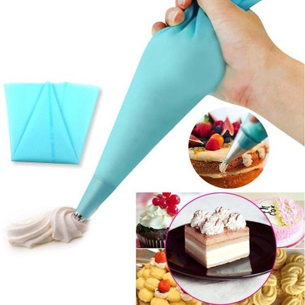 

cake tools reusable silicone piping bag creamy pastry decoration