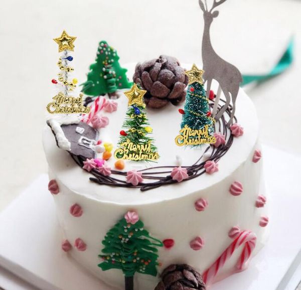 Tree Root Cake Poker stereo party Decorazioni per torte natalizie decorazioni per scene di cottura forniture GC421
