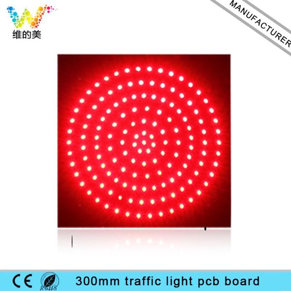 

12 v 300 mm traffic light pcb board 290*290 lacquer coated three-proofing