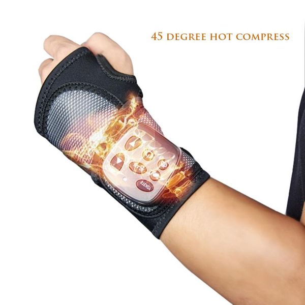 

vibration physical therapy heating wrist massager muscle joint acupoint treatment and relaxation wireless hand health electric massagers