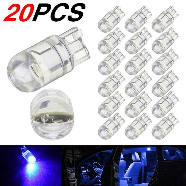 

emergency lights accessory t10 cob led bulbs blue car dome readling universal 168 194 w5w