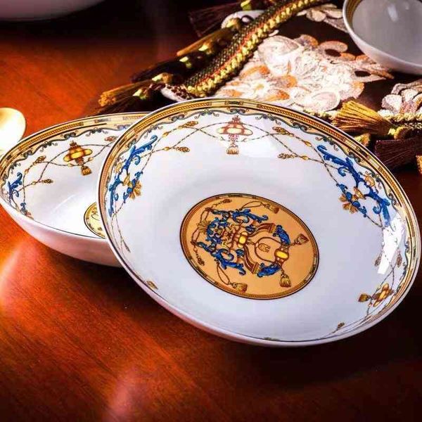 

jingdezhen bone china round vegetable western food tableware spaghetti plate