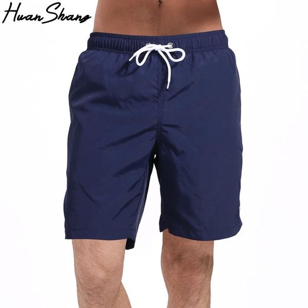 

huan shang men beach shorts board trunks casual quick drying male swimwear swimsuits bermuda active sweatpants men's, White;black