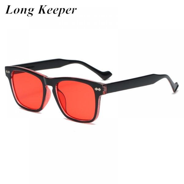 

designer sunglasses 2021 vintage square women men fashion yellow red clear lens driving sun glasses rivet eyewear uv400 gafas de sol, White;black