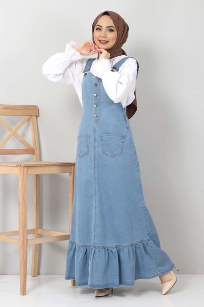 

ethnic clothing muslim dress jeans salopet denim jean code 2021 turkish gown hijab summer, Red