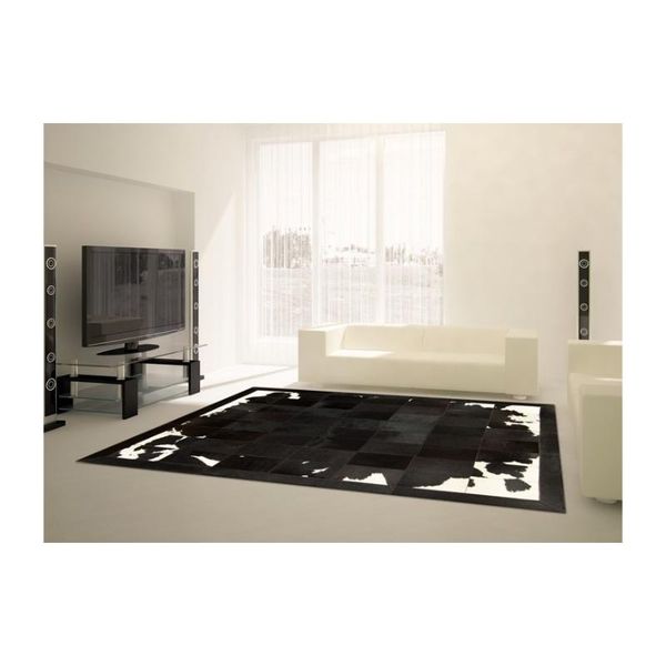 

patchwork cowhide rug rf-1700 bblack-brown-white carpets