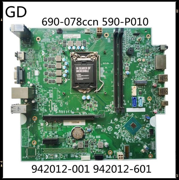 

motherboards gd original for pavilion gaming 690-078ccn 590-p010 deskmotherboard 942012-001 942012-601 full tested fast