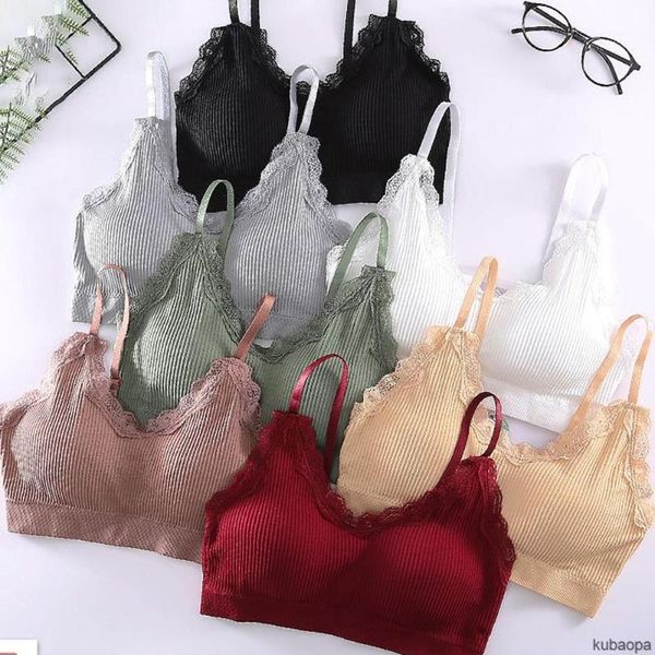 

camisoles & tanks wireless sling lace bra for women beautiful back thin section ku, Black;white