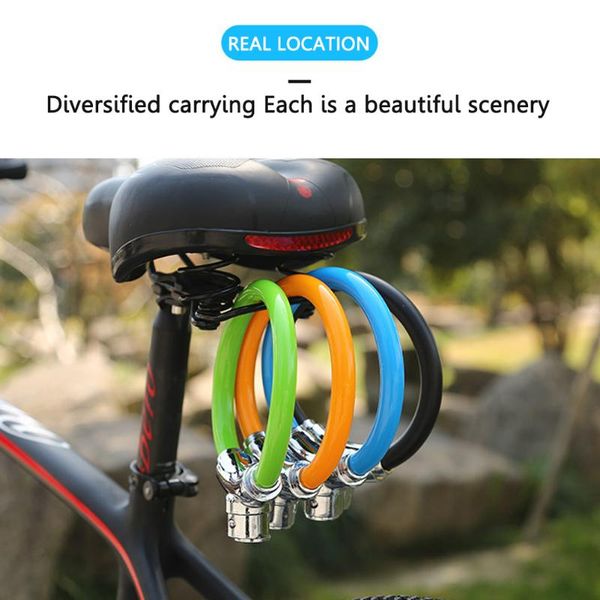 

bike locks bicycle lock anti-theft cable mtb road portable safety ring motorcycle helmet padlock accessories