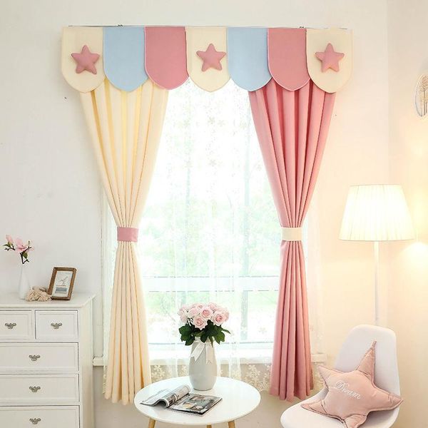 

curtain & drapes 2021 children paradise cartoon princess curtains for bedroom girls&boy thick embroidered blackout