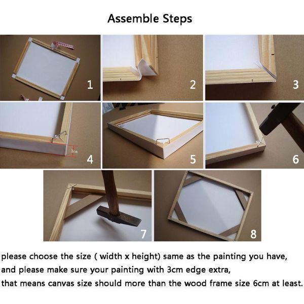 

wood picture frames simple style for canvas painting diy wall po poster