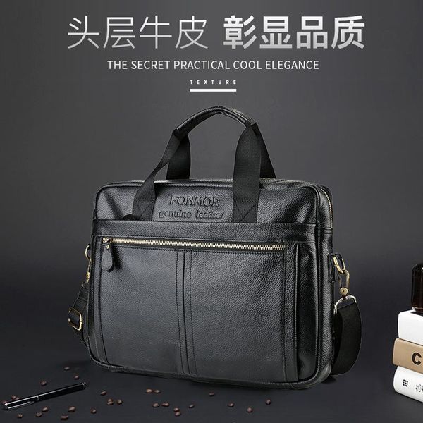 

briefcases men's genuine leather briefcase male man lapbag natural for men messenger bags briefcases1 i4hw