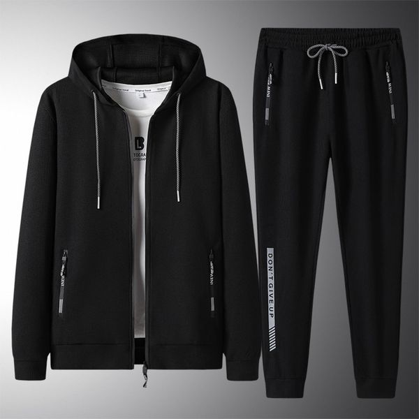 

2021 new casual autumn men's trend hooded sportswear direct printing, Gray