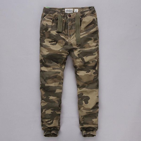 

mens jogger pencil harem pants men camouflage military loose comfortable cargo trousers elastic waist cotton casual men's, Black