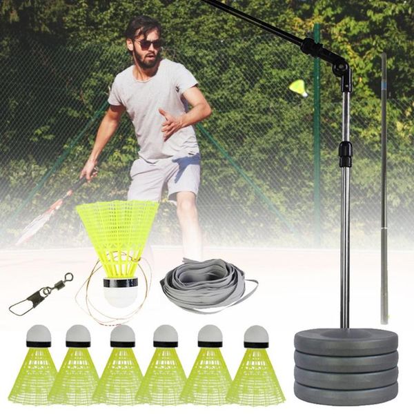 

elastic badminton trainer kids one person single play rebound practice swing automatic sparring set sets