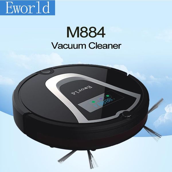 

eworld m884 multifunction intelligent home robot mini vacuum cleaner with sweep mop lcd touch screen cleaners