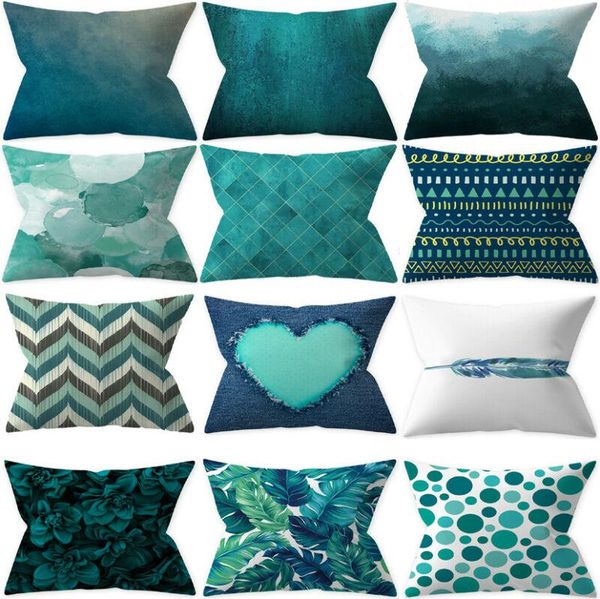 

pillow case cushion cover throw covers your home decoration cases 45x45 bed decorative cushions for sofa blue