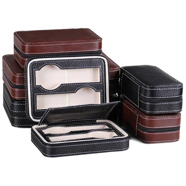 

storage bags 1pc pu leather watch box dislpay exquisite durable portable men women organizer case for home travel